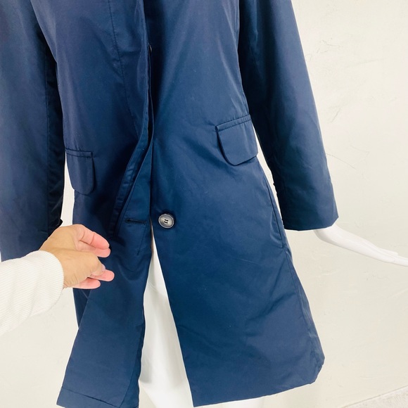 ❤️SOLD❤️ MAXMARA WEEKEND Navy Rain Trench Coat, 0 - Picture 7 of 12